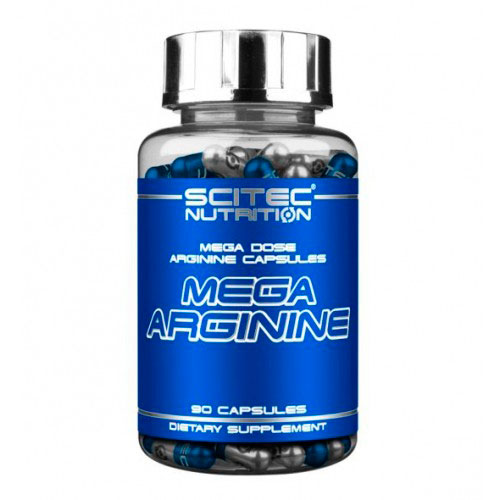 Предтренировочник Mega Arginine 90 капсул от Scitec Nutrition