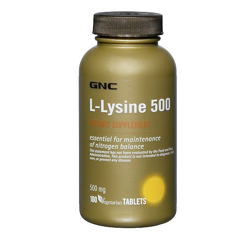 Аминокислоты  GNC L-lysine 500 100 таблеток 