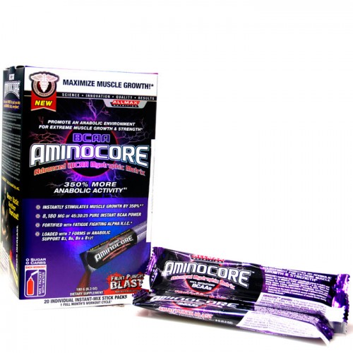 Аминокислоты AminoCore BCAA Stick 20 paks от AllMax Nutrition
