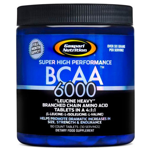 Аминокислоты BCAA 6000 180 таблеток от Gaspari Nutrition
