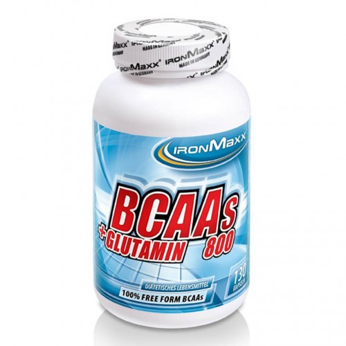 Аминокислоты Ironmaxx BCAAS + GLUTAMIN 800 130 капсул