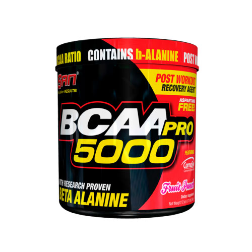 Аминокислоты SAN BCAA pro 5000 aspartame free 340 грамм