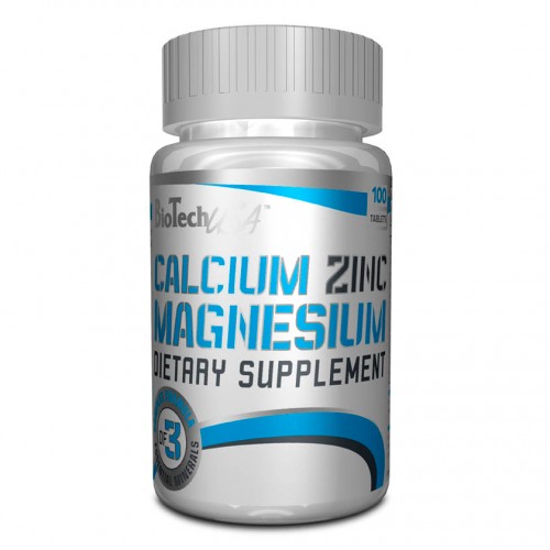BioTech CALCIUM ZINC MAGNEZIUM 100 таблеток