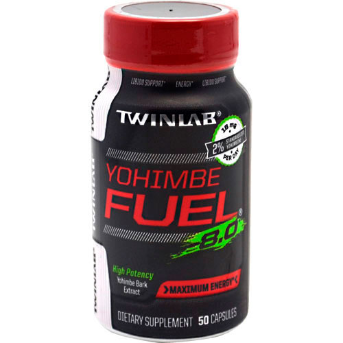 Бустер тестостерона Twinlab Yohimbe Fuel 8.0 50 капсул