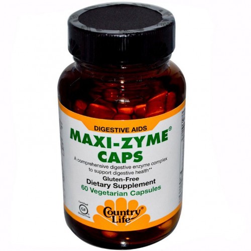 Витамины Country Life Maxi-Zyme 30 капсул