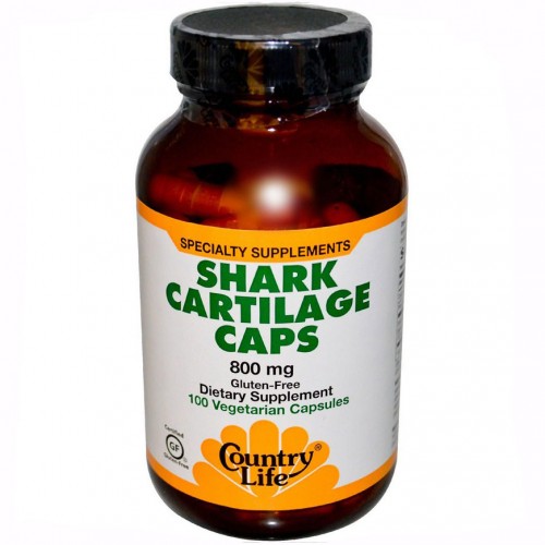 Средство для ухода за суставами Country Life Shark Cartilage 100 капсул