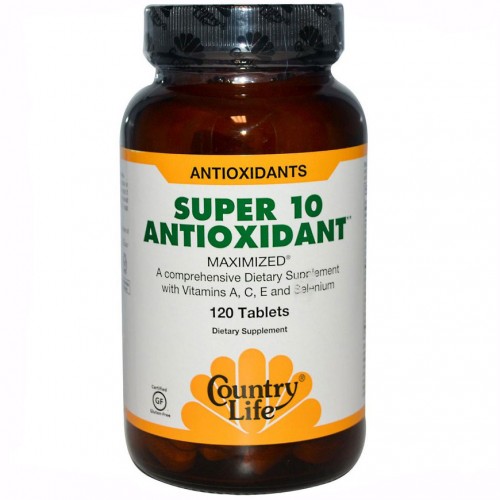 Витамины Country Life Super 10 Antioxidant 60 таблеток