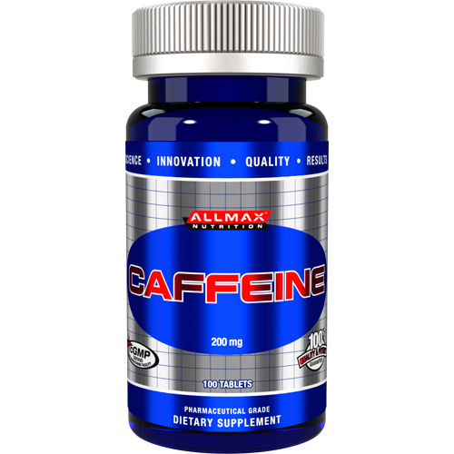 Энергетик Caffeine 100 таблеток от AllMax Nutrition
