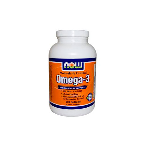 NOW Omega 3 500 капсул