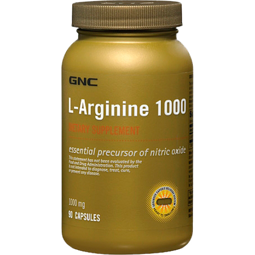 Предтренировочник GNC L-Arginine 1000 90 капсул