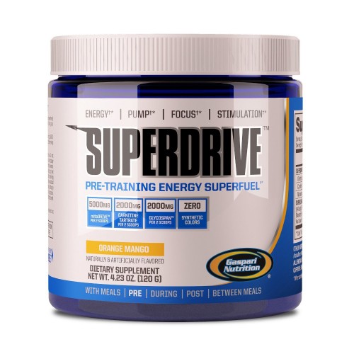 Предтренировочник SuperDrive 120 грамм от Gaspari Nutrition