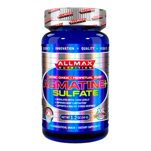 Предтренировочный комплекс Agmatine Sulfate 34 грамма от AllMax Nutrition