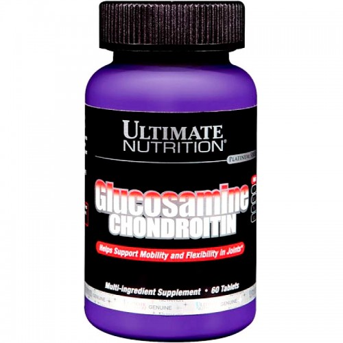Средство для ухода за суставами и связками Glucosamine & CHONDROITIN 60 таблеток от Ultimate Nutrition