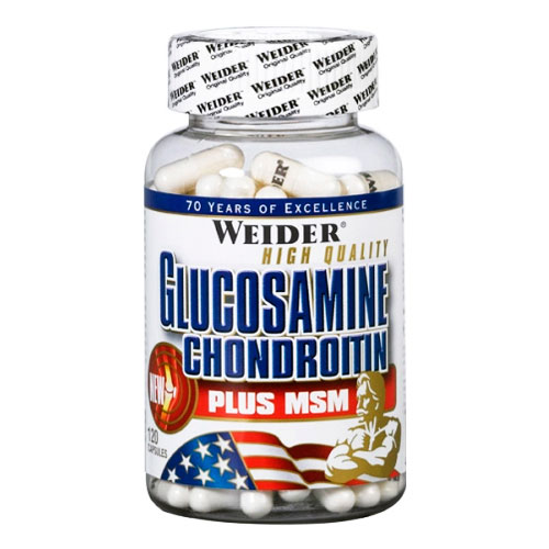 Средство для ухода за суставами Weider Glucosamine Chondroitin plus MSM 120 капсул
