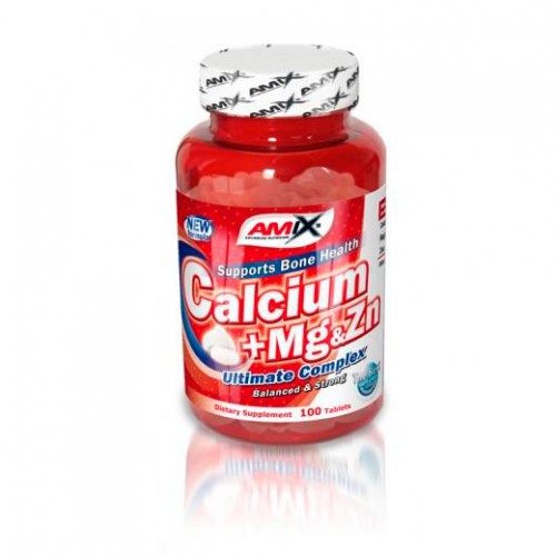 Витамины Amix Calcium+Mg & Zn 100 таблеток