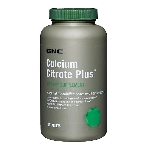 GNC Calcium Citrate Plus with Vitamin D-3 180 таблеток