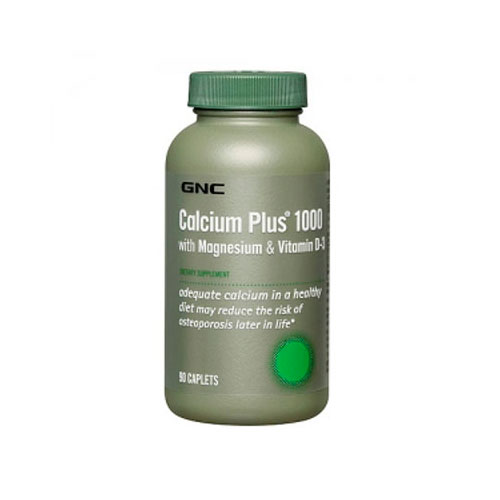 GNC Calcium Plus 1000 with Magnesium & Vitamin D-3 90 таблеток