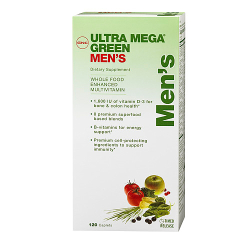 Витамины GNC Ultra Mega Green Mens 120 капсул