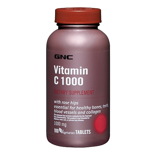 Витамины GNC Vit C 1000 Rose Hips 100 капсул