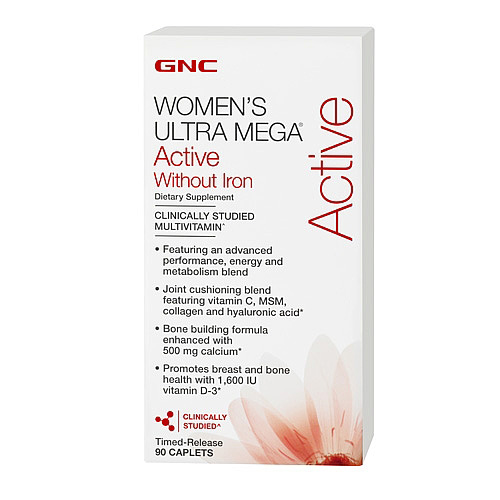 Витамины GNC Women's Ultra Mega Active Without Iron 180 каплет