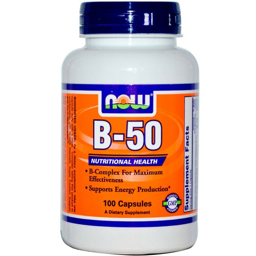 Витамины NOW B-50 100 касул