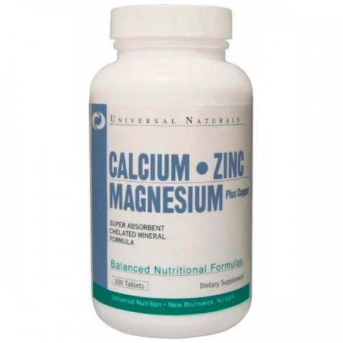 Витамины Universal Nutrition Ca Mg Zn 100 таблеток