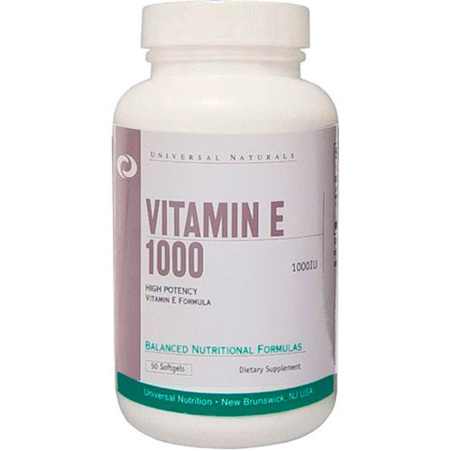 Витамины Universal Nutrition Vitamin E 1000 50 капсул